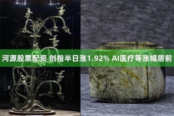 河源股票配资 创指半日涨1.92% AI医疗等涨幅居前