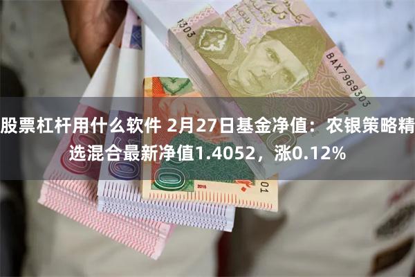 股票杠杆用什么软件 2月27日基金净值：农银策略精选混合最新净值1.4052，涨0.12%